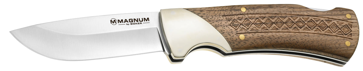 couteau de poche Magnum Pakka Hunter argent