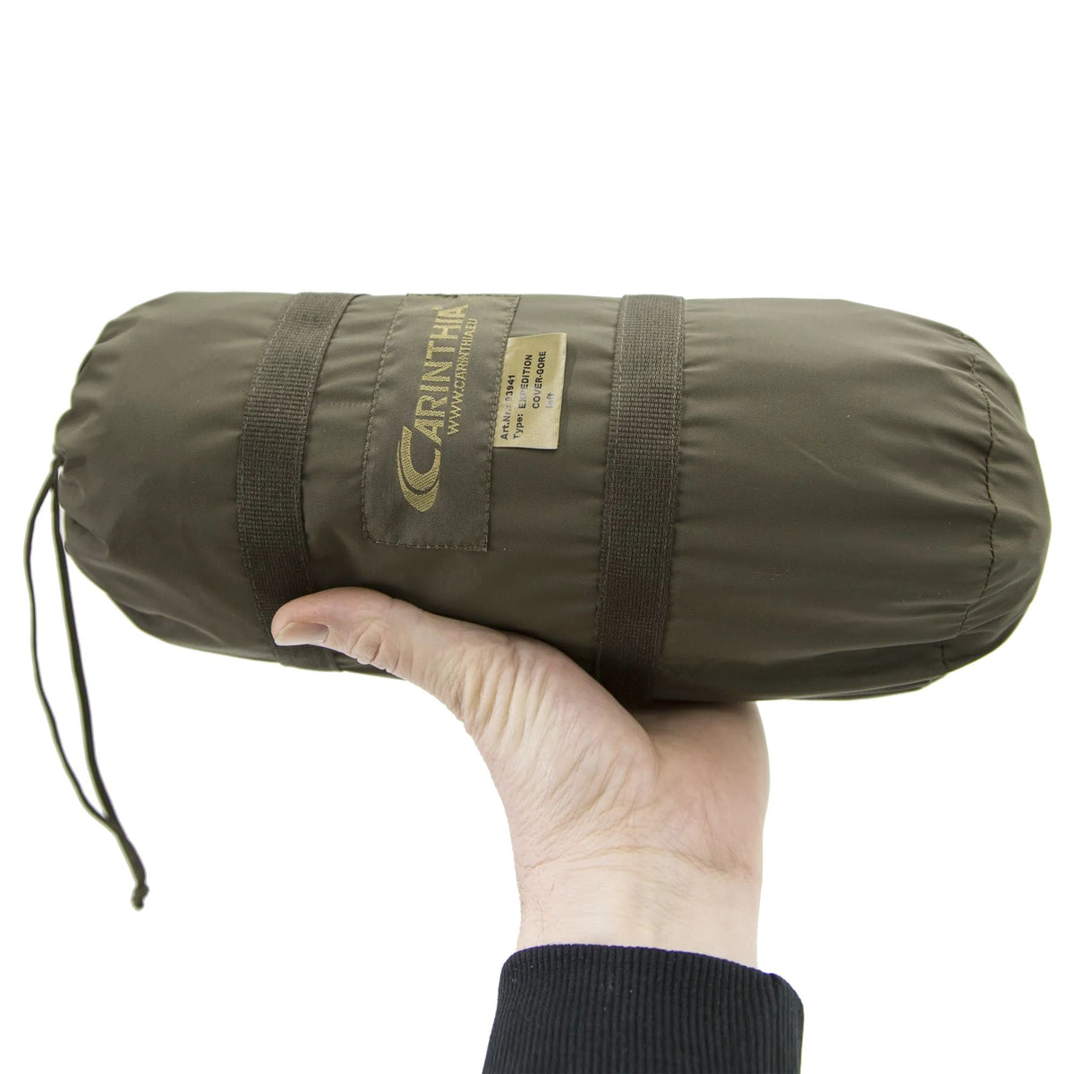 Carinthia Sac de bivouac Expedition Cover Gore olive Fermeture éclair à droite