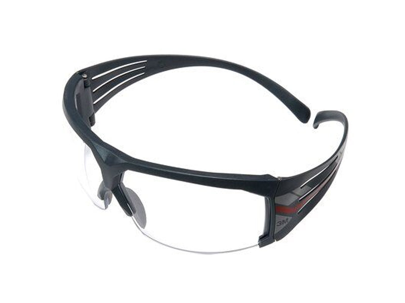 Lunettes 3M SecureFit 600, monture grise, traitement anti-rayures/antibuée Scotchgard™ (K&amp;N), verres transparents