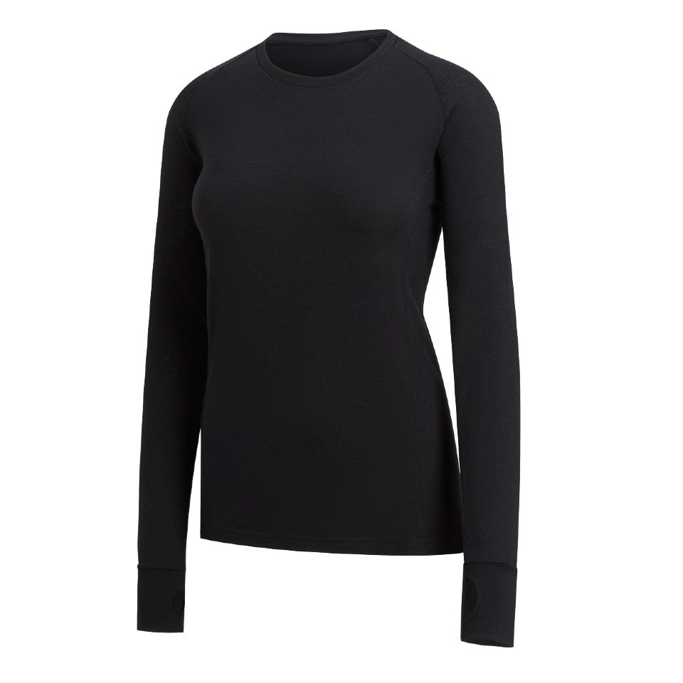 Armadillo Shirt Womens Flora Merino Wool Baselayer Long Sleeve Crew Neck