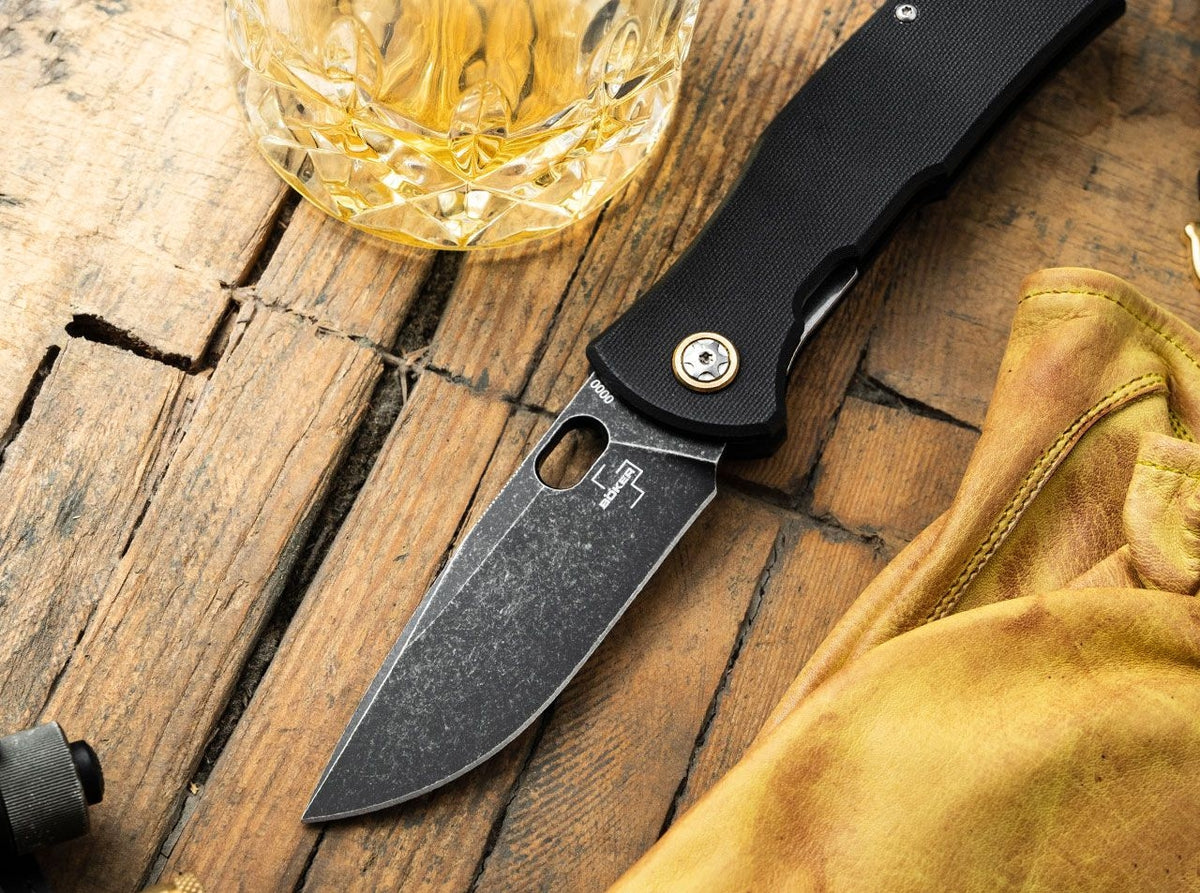 Taschenmesser Böker Plus Fieldfolder schwarz schwarz