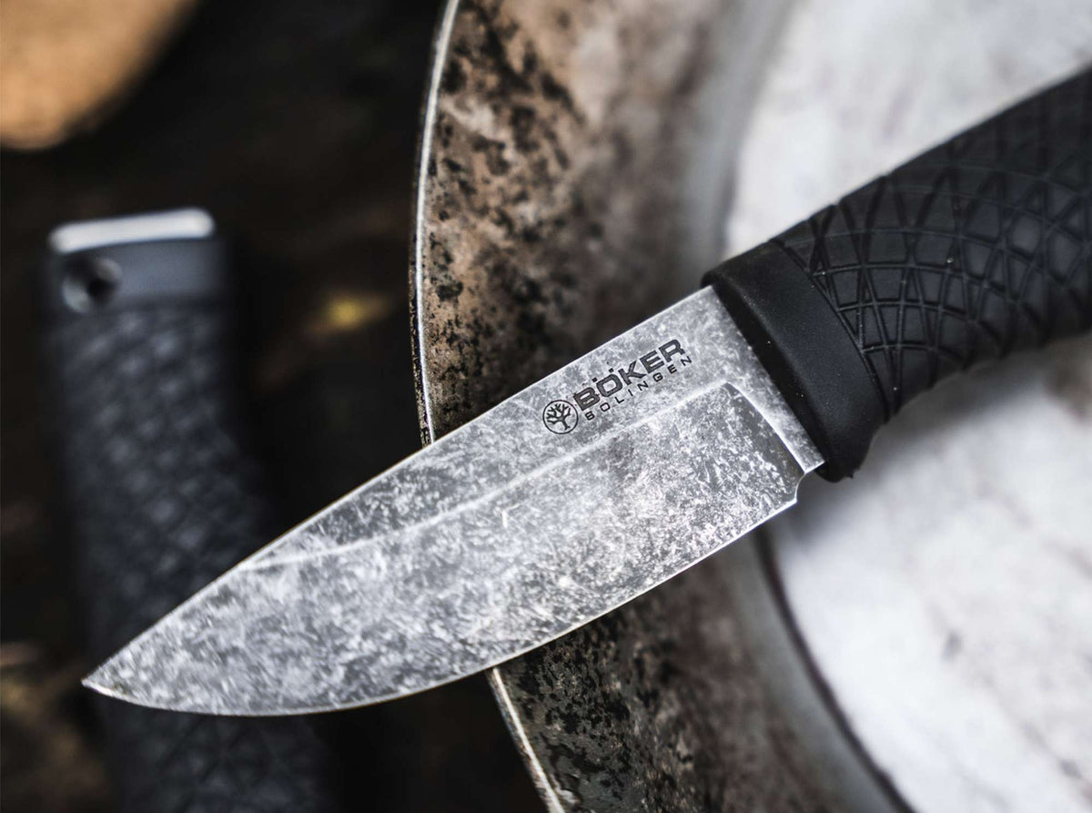 Messer Böker Bronco Mini schwarz (stonewash)
