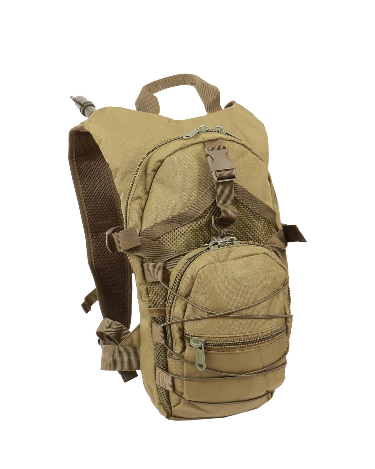 Trinkrucksack mit Zusatztasche 2.5 Liter olive