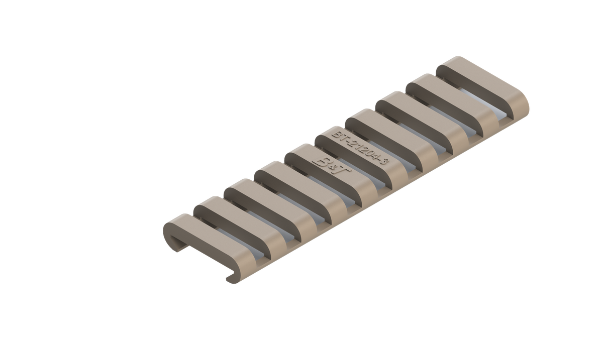 B&T Rubber Rail Cover Skeleton 10-Slot sand (RAL 8031)