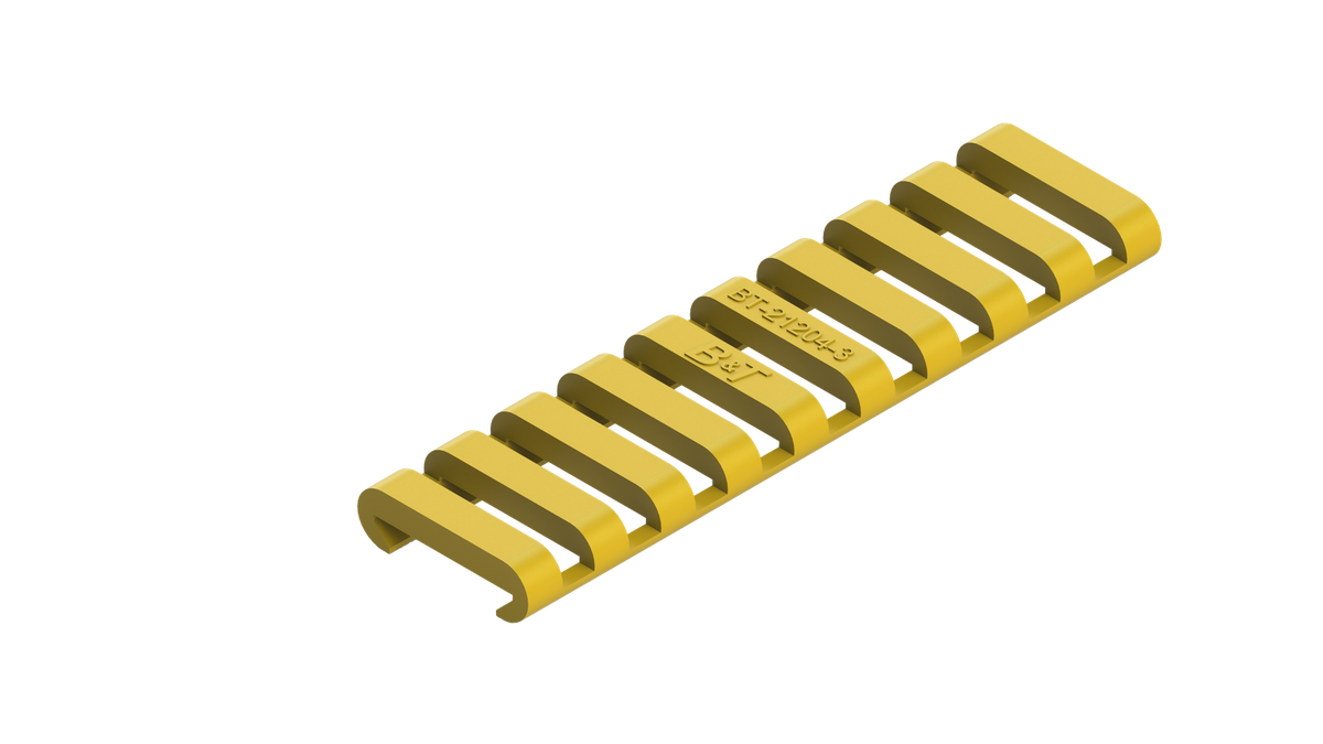 B&T Rubber Rail Cover Skeleton 10-Slot gelb