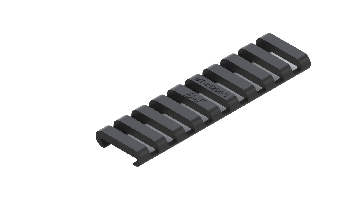 B&T Rubber Rail Cover Skeleton 10-Slot schwarz