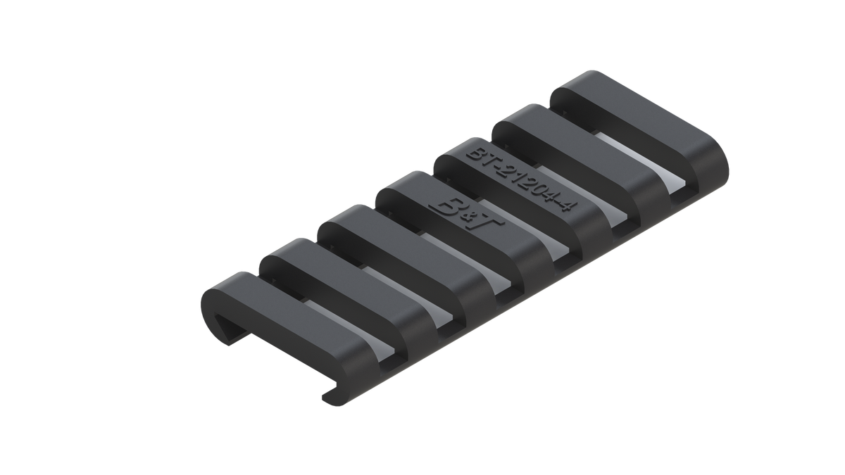 B&T Rubber Rail Cover Skeleton 7-Slot schwarz