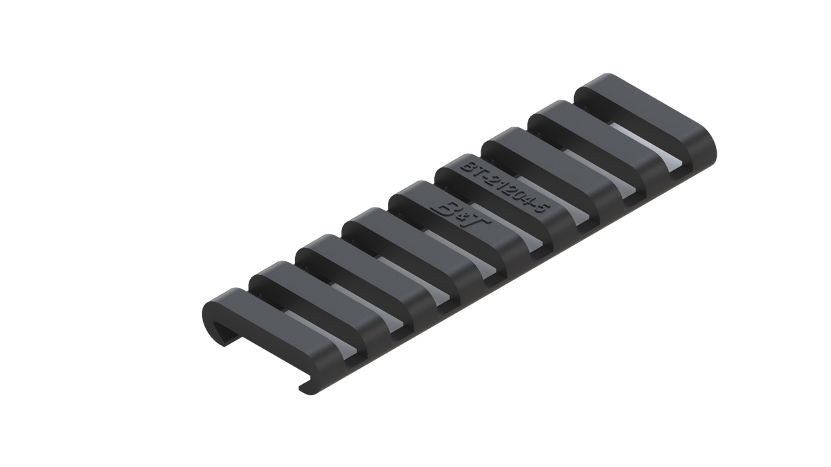 B&T Rubber Rail Cover Skeleton 9-Slot schwarz