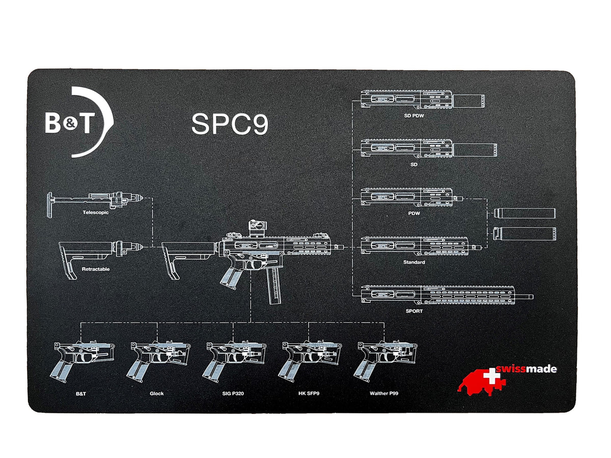 Zerlegematte B&amp;T SPC9 Pro 43 x 28 cm schwarz