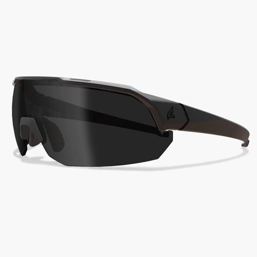 Edge Tactical Eyewear Brille Arc Light schwarz mit Brillenglas Smoke Vapour Shield polarisierend