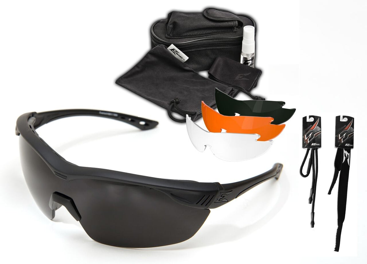 Edge Tactical Eyewear Lunettes Overlord Polarized Smoke Kit