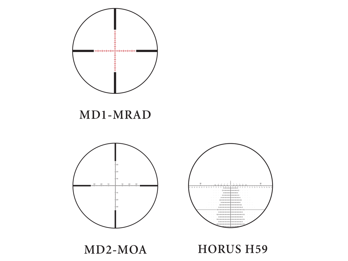 Eotech Zielgerät Vudu 3.5-18x50 FFP - MD2 Absehen rot (MOA) schwarz