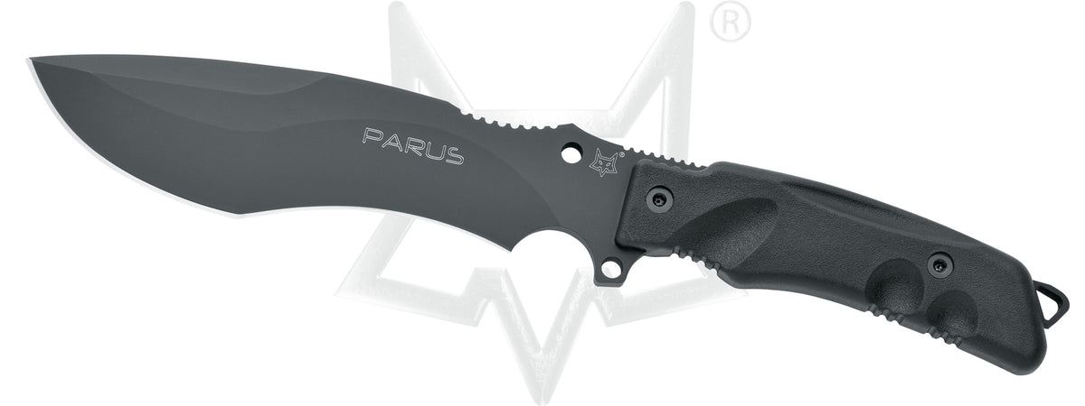 FOX Messer Parus schwarz mit Survial Kit