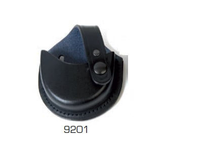 TCH Handschellentasche offen zu Handschelle Kette/Gelenk Leder schwarz