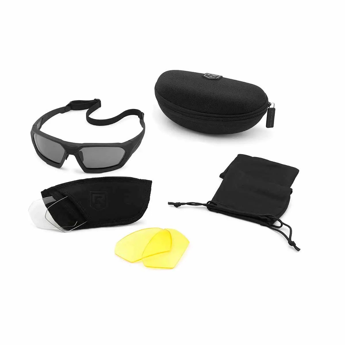 Revision Brille Shadowstrike Ballistic Sonnenbrillen DELUXE mit Brillenglas Yellow, Clear, Smoke