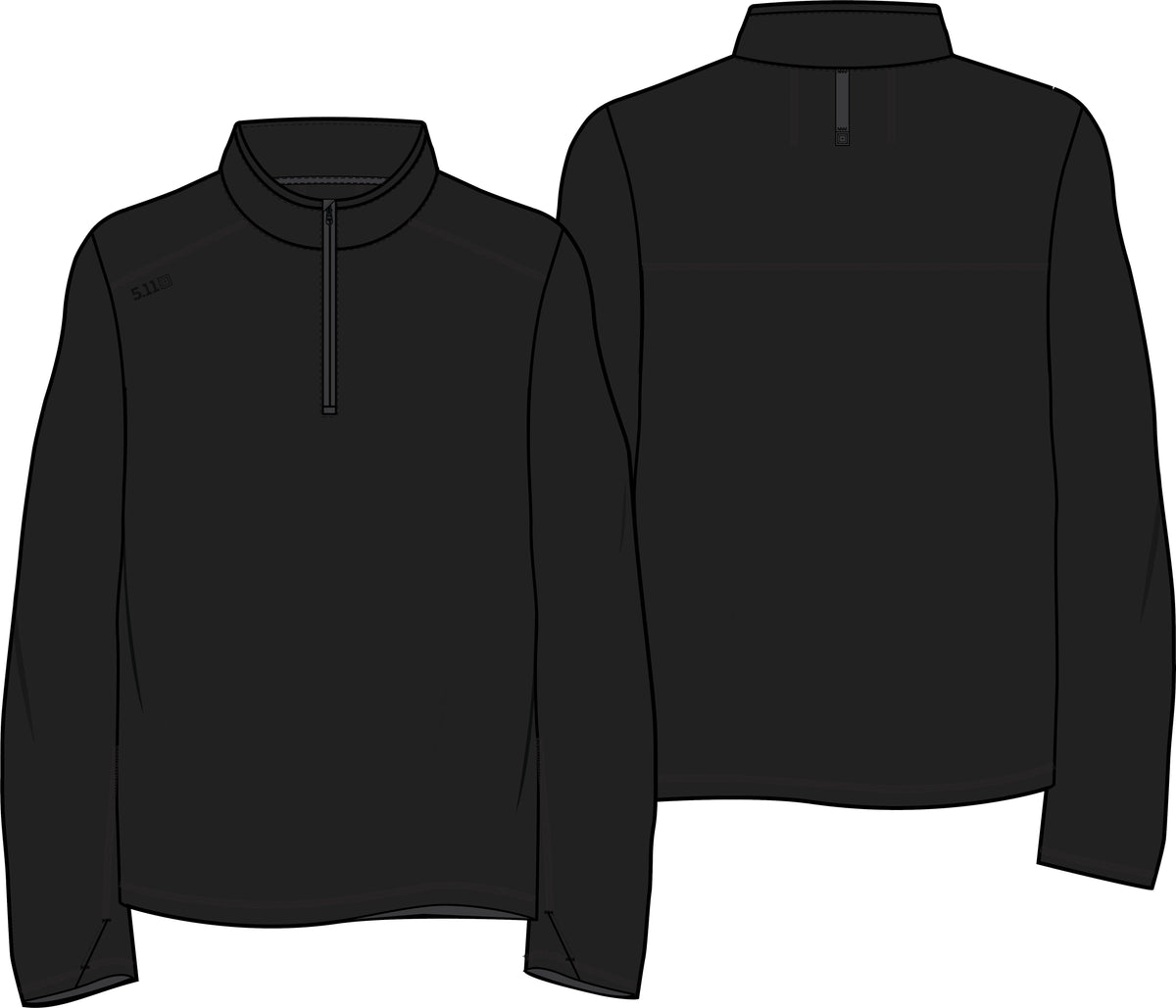 5.11 Tactical Series Shirt PT-R Catalyst Pro langarm mit 1/4 Reissverschluss