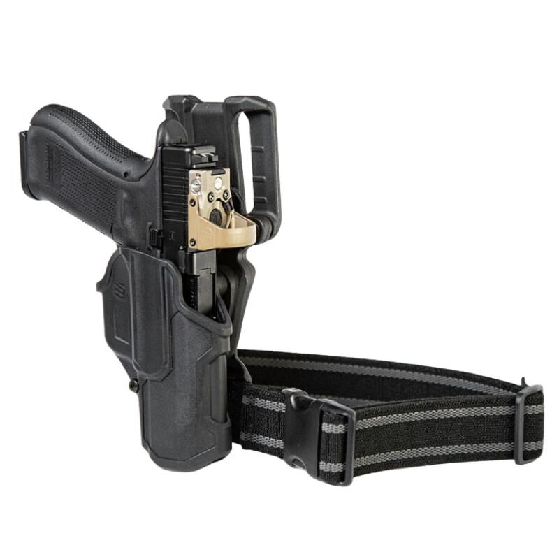 BlackHawk holster pour pistolet T-Series™ L2C Overt pour pistolet Glock 17/19/22/23/31/32/45/47 avec logement pour lampe SL TLR7/8 noir