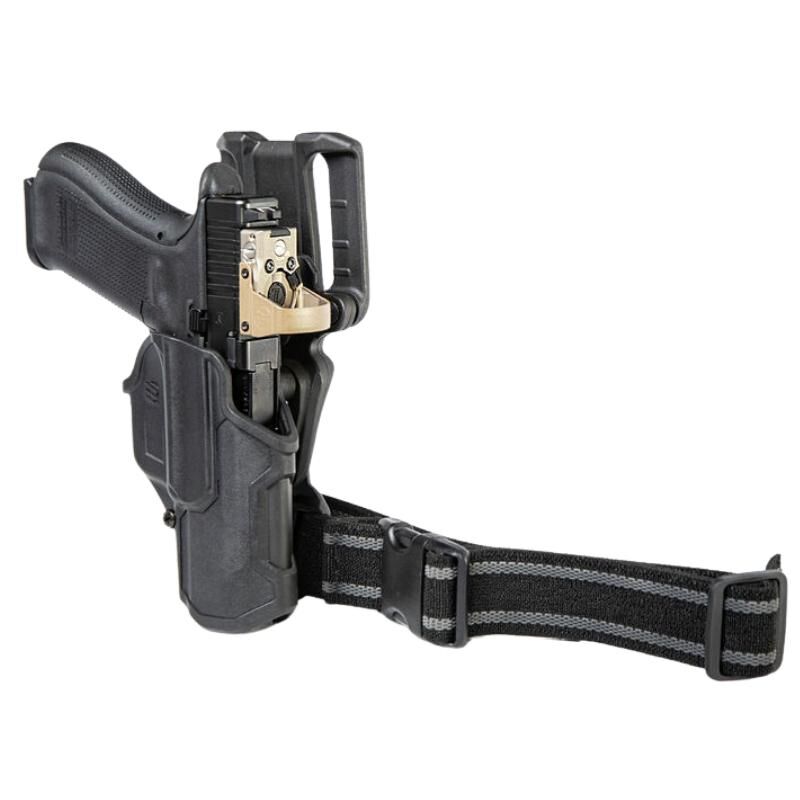 BlackHawk holster pour pistolet T-Series™ L2C Overt pour pistolet Glock 17/19/22/23/31/32/45/47 avec logement pour lampe SL TLR7/8 noir