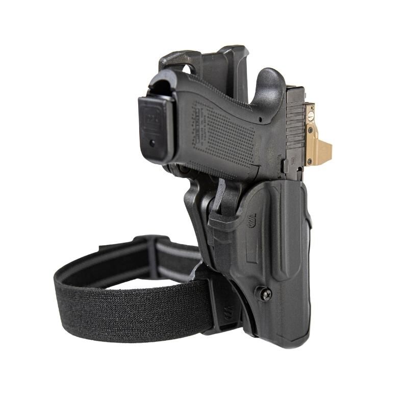 BlackHawk holster pour pistolet T-Series™ L2C Overt pour pistolet Glock 17/19/22/23/31/32/45/47 avec logement pour lampe SL TLR7/8 noir