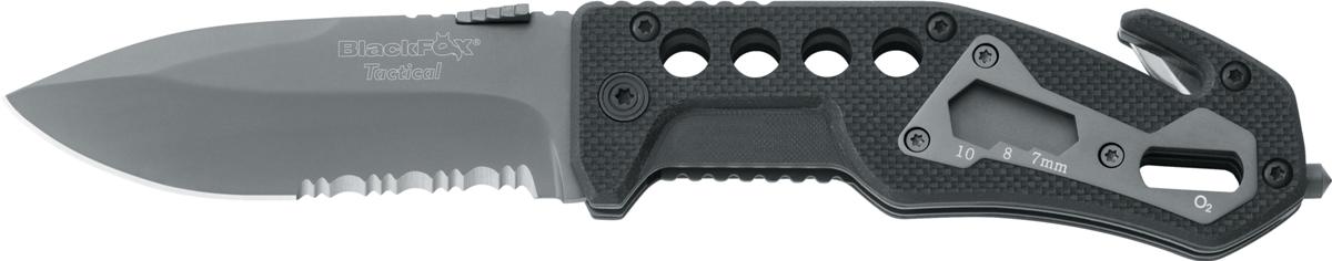 Couteau BlackFOX Tactical Rescue noir