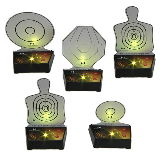 Cibles d&#39;entraînement multiples interactives Laser-Ammo - pack de 5