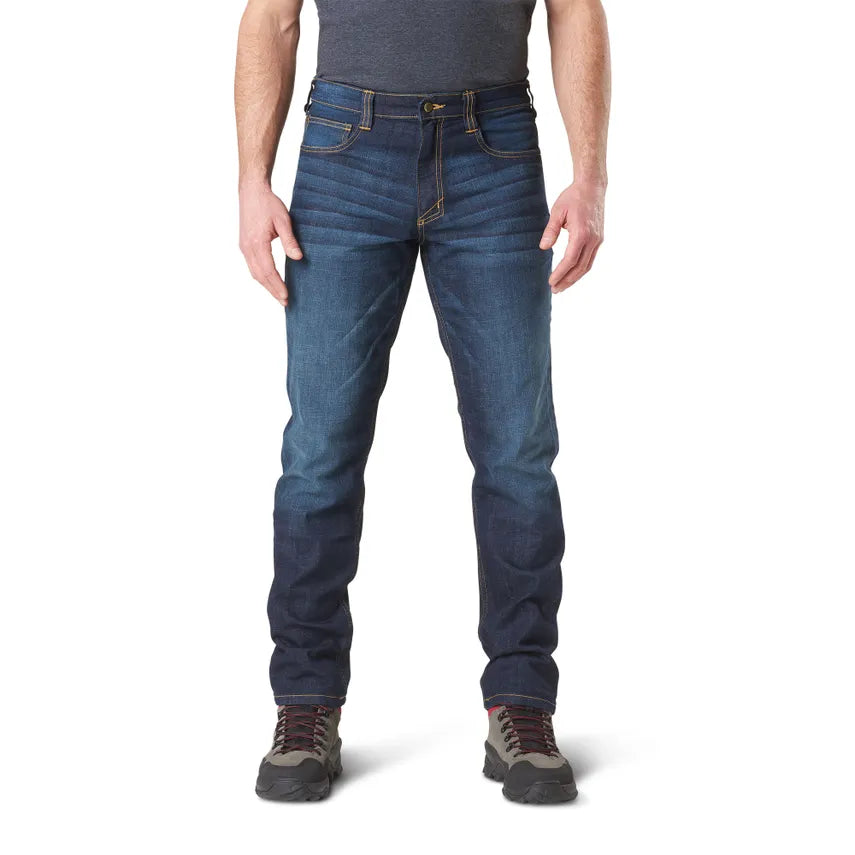 5.11 Tactical Series pantalon Defender-Flex Slim Jean dark wash indigo