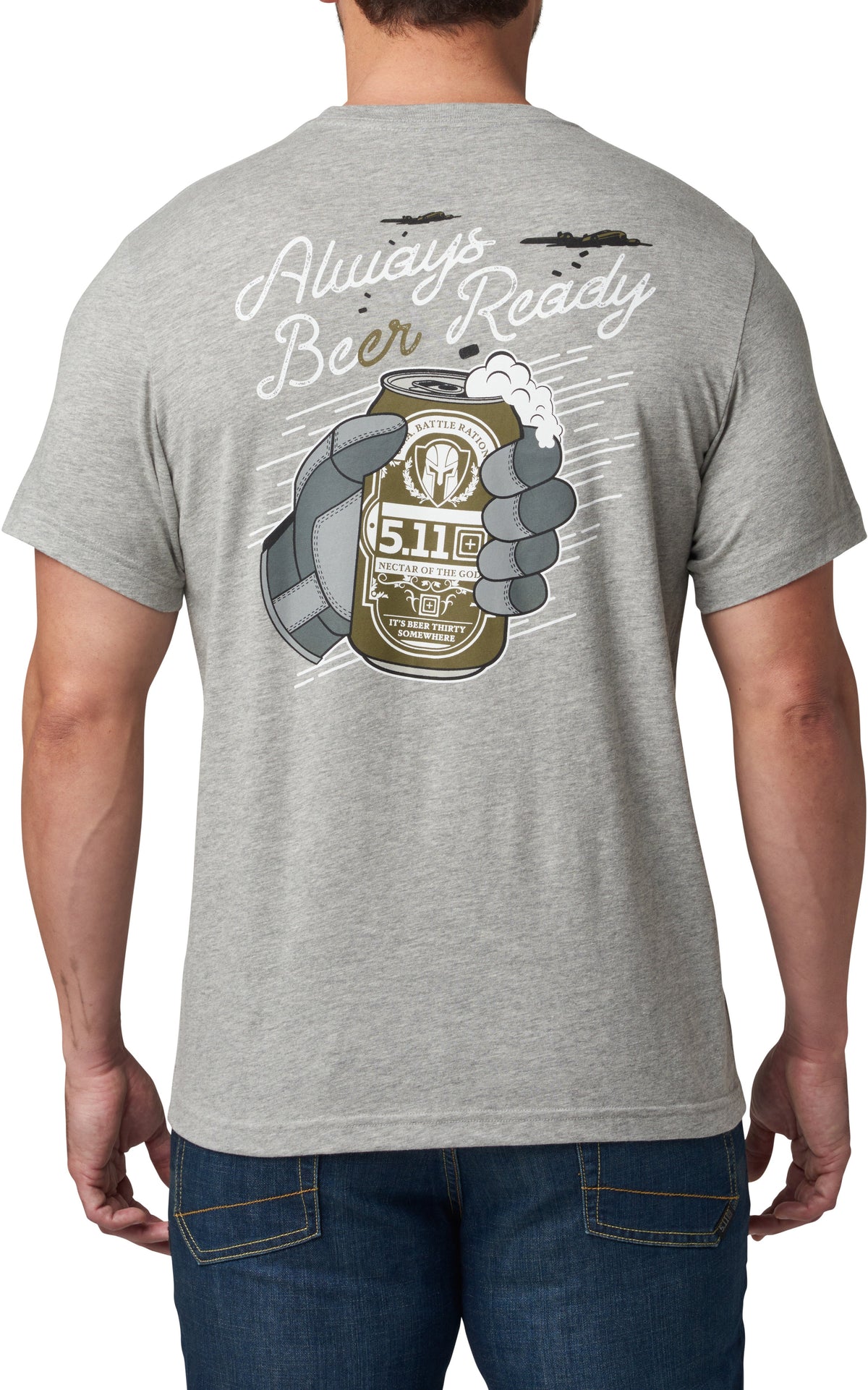 5.11 Tactical Series T-Shirt Always Beer Ready Taille S heather grey