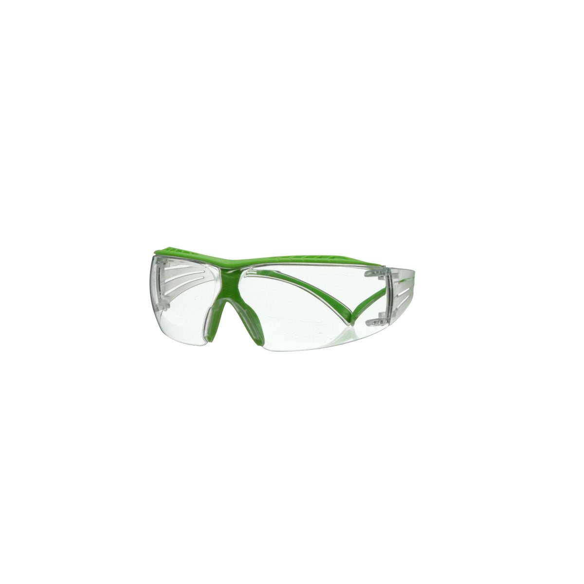 Lunettes 3M SecureFit 400X vert fluo avec verres clairs