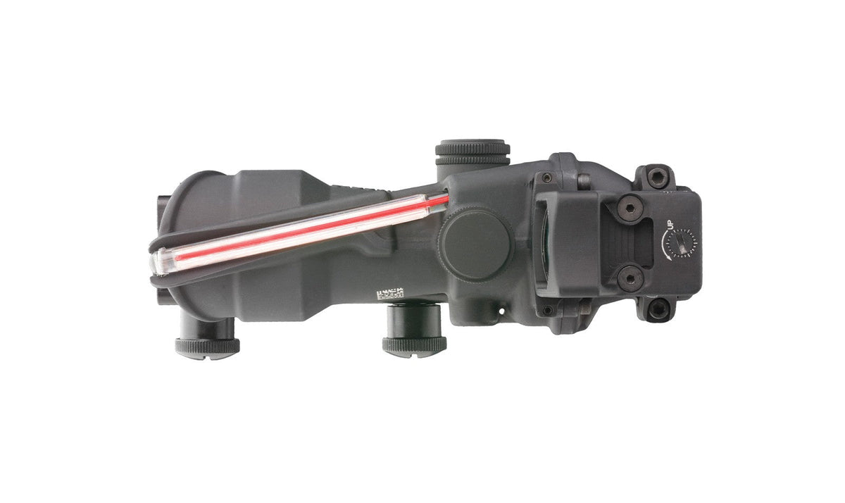 Trijicon 4x32 ACOG® Scope, Dual Illuminated Red Crosshair .223 Reticle w/ Colt® Knob Thumbscrew Mount &amp; LED 3.25 MOA Red Dot RMR® Type 2